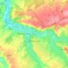 Mapa topográfico Montipouret, altitud, relieve