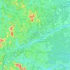 Mapa topográfico Guaraná, altitud, relieve