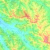 Mapa topográfico Aignan, altitud, relieve