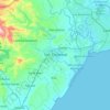 Mapa topográfico San Cristóbal, altitud, relieve