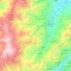 Mapa topográfico Parroquia Humocaro Alto, altitud, relieve