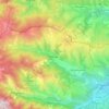 Mapa topográfico Mosset, altitud, relieve