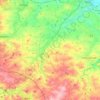 Mapa topográfico Jahna, altitud, relieve