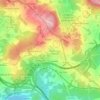 Mapa topográfico Guísamo, altitud, relieve