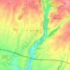 Mapa topográfico Sainte-Ouenne, altitud, relieve