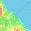 Mapa topográfico Kitty Coleman Beach Provincial Park, altitud, relieve