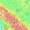 Mapa topográfico Ивано-Франковская область, altitud, relieve