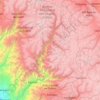 Mapa topográfico Yauyos, altitud, relieve