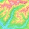 Mapa topográfico Rasen-Antholz - Rasun-Anterselva, altitud, relieve