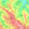 Mapa topográfico Champsac, altitud, relieve