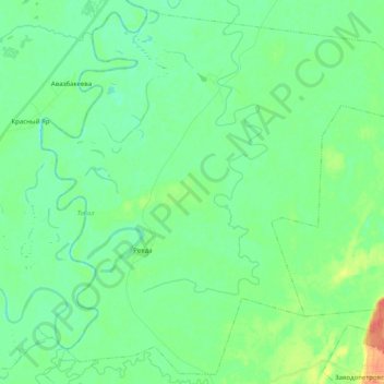 Mapa topográfico Ревдинское сельское поселение, altitud, relieve