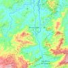 Mapa topográfico Paraisópolis, altitud, relieve