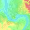 Mapa topográfico Печора, altitud, relieve