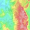 Mapa topográfico Saint-Franchy, altitud, relieve