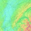 Mapa topográfico Jura français, altitud, relieve