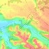 Mapa topográfico Classun, altitud, relieve