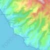 Mapa topográfico Case-Pilote, altitud, relieve