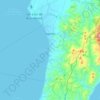 Mapa topográfico Hamtic, altitud, relieve