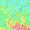 Mapa topográfico Oztibarre, altitud, relieve