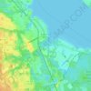 Mapa topográfico Green Cove Springs, altitud, relieve