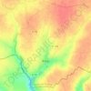 Mapa topográfico Brégy, altitud, relieve