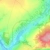 Mapa topográfico Tessancourt-sur-Aubette, altitud, relieve