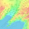 Mapa topográfico Liaoning, altitud, relieve