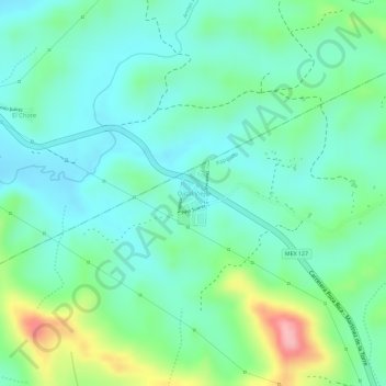 Mapa topográfico Ojital Viejo, altitud, relieve