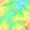 Mapa topográfico Jodoigne-Souveraine, altitud, relieve