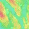 Mapa topográfico Пионерское озеро, altitud, relieve