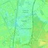 Mapa topográfico Кудрово, altitud, relieve