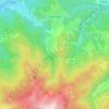 Mapa topográfico Freychenet, altitud, relieve
