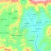 Mapa topográfico Parroquia Guayabal, altitud, relieve