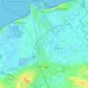 Mapa topográfico Brugge, altitud, relieve