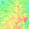 Mapa topográfico Geithain, altitud, relieve