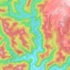 Mapa topográfico Mangrove Creek, altitud, relieve