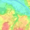 Mapa topográfico Saint-Aignan-le-Jaillard, altitud, relieve