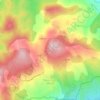 Mapa topográfico Revest-Saint-Martin, altitud, relieve
