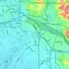 Mapa topográfico 白沙河, altitud, relieve