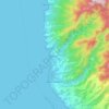 Mapa topográfico Vieux-Habitants, altitud, relieve