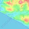 Mapa topográfico Burton Bradstock, altitud, relieve