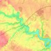 Mapa topográfico Jazeneuil, altitud, relieve