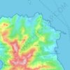 Mapa topográfico Rogliano, altitud, relieve