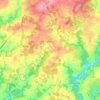Mapa topográfico Glandon, altitud, relieve