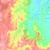 Mapa topográfico Mount Hunter, altitud, relieve
