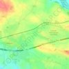 Mapa topográfico Curragh, altitud, relieve