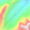 Mapa topográfico Athabasca Glacier, altitud, relieve