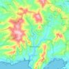 Mapa topográfico Rivière-Pilote, altitud, relieve
