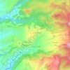 Mapa topográfico Le Morne-Vert, altitud, relieve