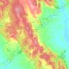 Mapa topográfico Fuentelespino de Haro, altitud, relieve
